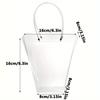 10pcs Transparent Trapezoidal Gift Bag Crystal-Clear Transparent Tote Bags Gift Bags with Long Handles Trapezoidal Tote Bag Shopping Bag Party Bag