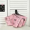 Automatic Manual Folding Umbrella Sun Rain Protection UPF50 Black Coating Cartoon Design 8-Rib Lightweight Adult