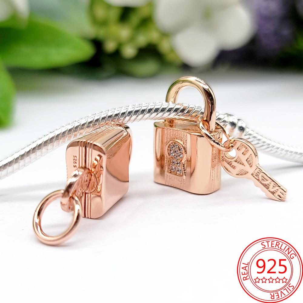 Новый брелок-ключ в виде божьей коровки и сердца, подходит для оригинального модного браслета из стерлингового серебра S925, брелок-подвеска для девочки, подарок