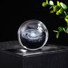 3D Transparent Crystal Ball, Cloud, Earth, Starry Sky, Ball Ornaments, Handicrafts, Gifts, Office Laser Carved Moon Ornaments
