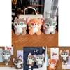 Adorable Plush Wolf Keychain Cute Cartoon Stuffed Wolf Toy For Students And Gifts