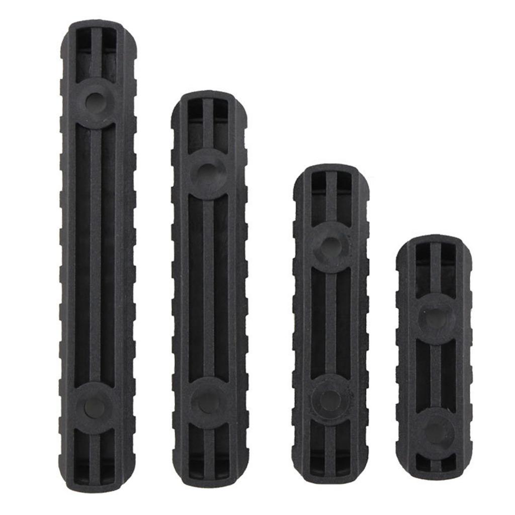 4Pcs Guide Rail Strip Modified Decoration Accessories Wood Guard Component 20mm Black