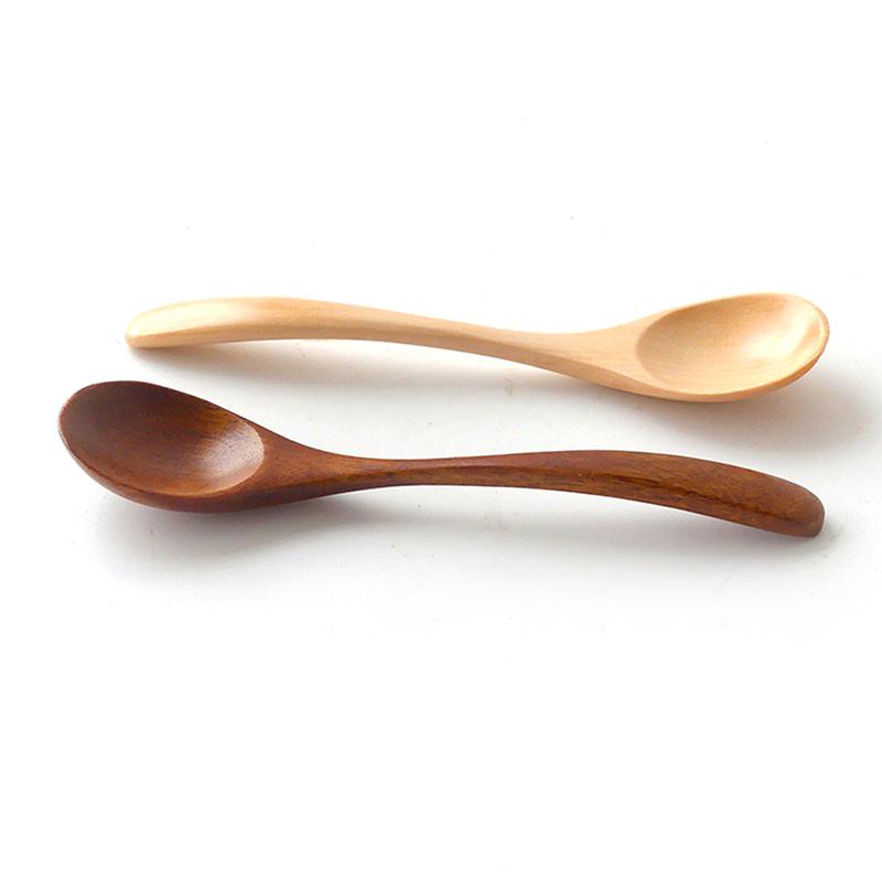 Деревянная ложка для меда Кофейная ложка Мороженое Конфеты Чайная ложка Рисовая ложка