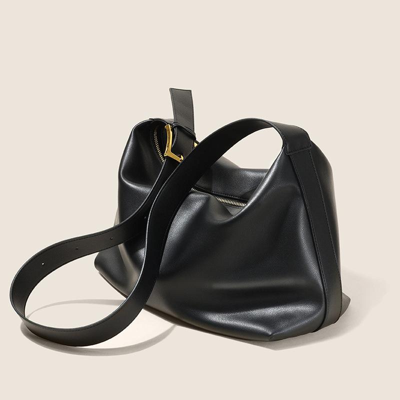 Женская сумка из натуральной кожи, женская сумка через плечо Lazy, женская большая сумка, большая вместимость, сумка на одно плечо, маленькая, Premium Sense