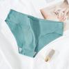 Women Ice Silk Solid Seamless Underwear Pantie Color Soft Comfortable Briefs Lingerie Women Underwear Briefs