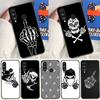 Скелет Среднего Пальца Череп Кость Для Huawei P30 P20 P40 Lite P60 Pro Nova 5T 12s 12i 11i Y90 Y70 Y60 Y61 Y91 Y72 9 10 SE Чехол