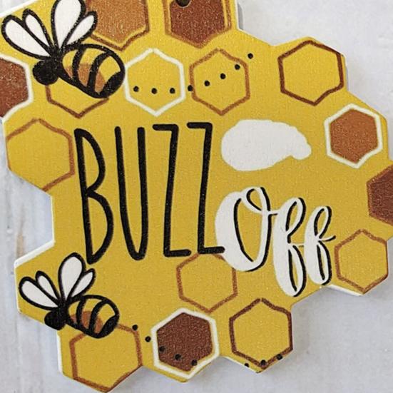 3Pcs/Set Multi-color Honeycomb Creative Wooden Pendant Bee Day Decor Bee Honey Outdoor Garden Decoration for Yard