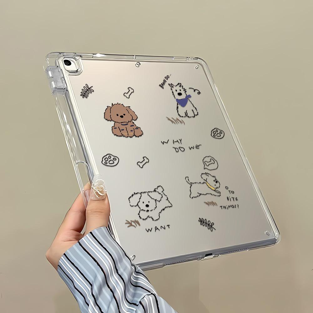 Милый щенок Y трехскладный защитный чехол для iPad Air 6/5 10/9/8 поколений 11-дюймовый Pro противоударный и противоизгиб MINI
