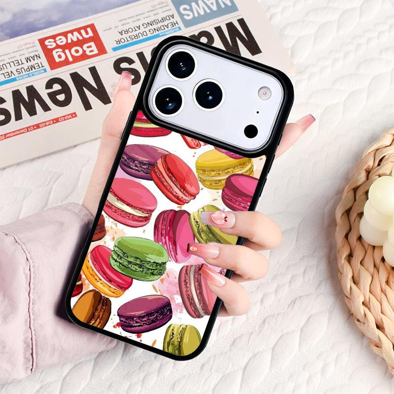 Macarons And Sweets Phone Case For IPhone 17 16e 15 14 13 12 11 Pro Max Air Mini Soft Protective Cover