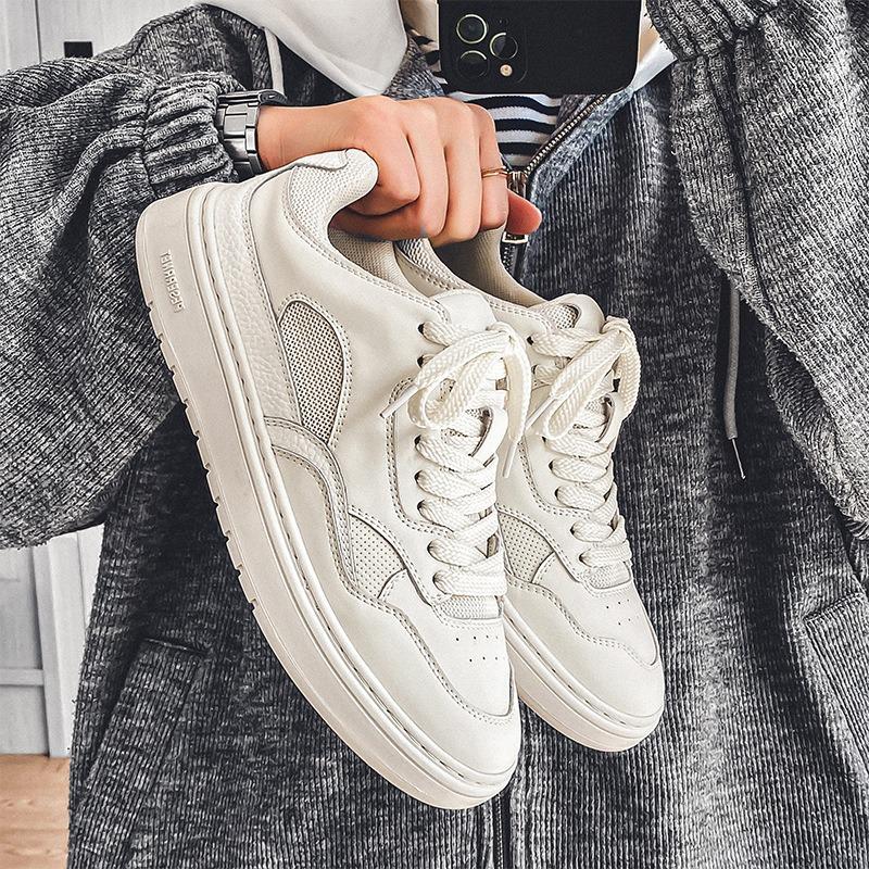 3052 летние маленькие белые туфли новые мужские низкие дышащие повседневные кеды модные универсальные мужские туфли