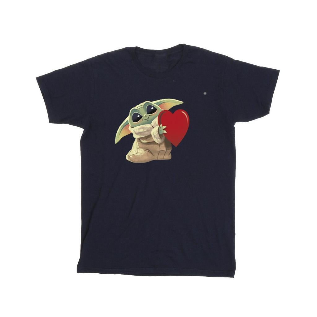 Star Wars Mens The Mandalorian The Kids With Heart T-Shirt