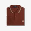 Fred Perry [M3636] Рубашка Fred Perry с длинным рукавом и двумя полосками - Виски Браун/Foreseeable Afpm2433636-W52