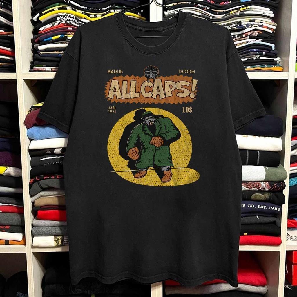 MF Madlib Doom All Caps tee black color gift fan shirt reprint AN70931
