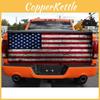 Смелый красно-белый принт американского флага, задняя графическая наклейка для грузовиков и внедорожников