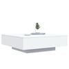 VidaXL Table basse blanc 100x100x31 cm bois d'ingénierie 836595