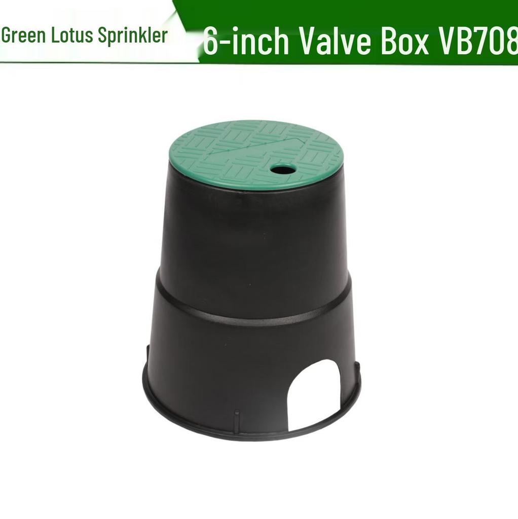 Raised Plastic Water Intake Valve Box for Solenoid Valves - Sizes: 6", 10", 12", 14" (VB708, 910)