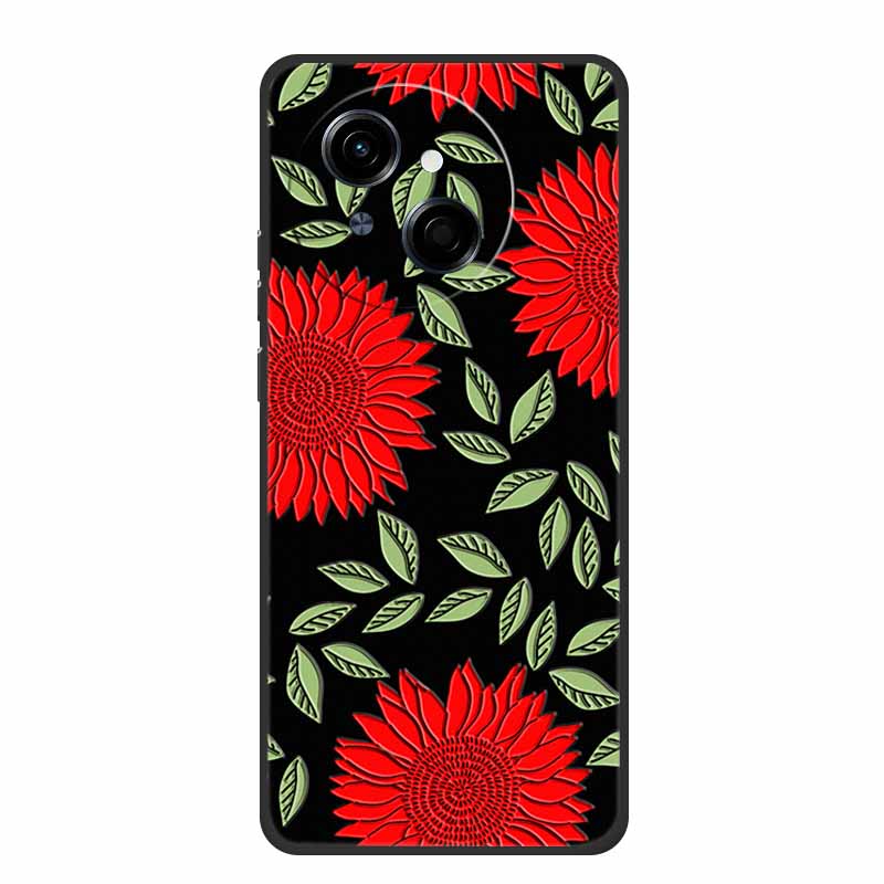 3D Тисненый Чехол Для Телефона Tecno Pop 9 4G Чехол Pop9 Coque Цветы Силиконовый Мягкий Задний Чехол Для Tecno Spark Go 1S Чехол 1 S Funda