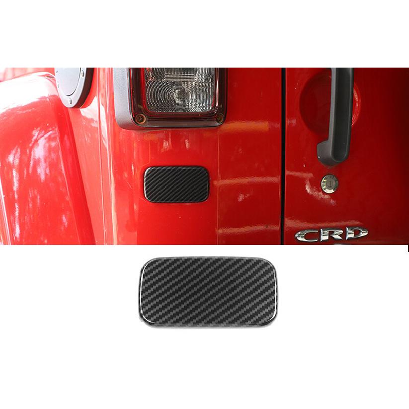 Carbon Tailgate Below Left Rear Light Cover Trim for Jeep Wrangler JK 2007-2017