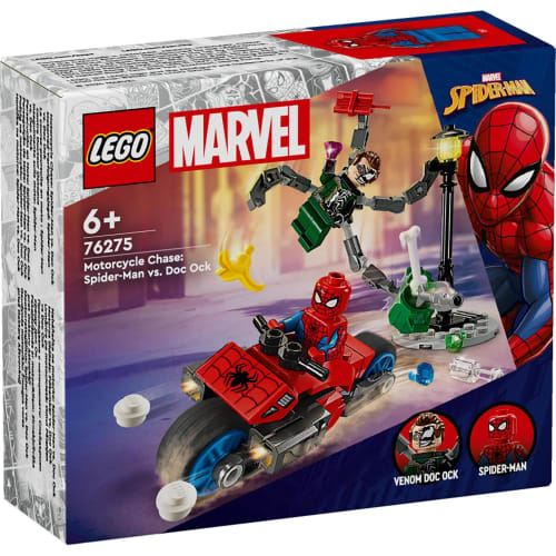 LEGO Super Heroes Человек-паук и Доктор Осьминог Погоня на велосипеде Игрушка Подарок на день рождения Блок Образовательный Рождество Мальчики Девочки Дети 6 лет 7 лет Ol