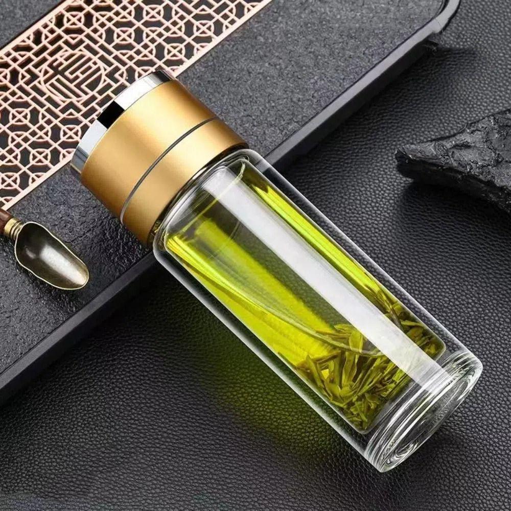 Быстро открывающаяся бутылка для воды для чая 400 мл, заварочный стакан, многоразовый стакан для воды для чая, походов, кемпинга