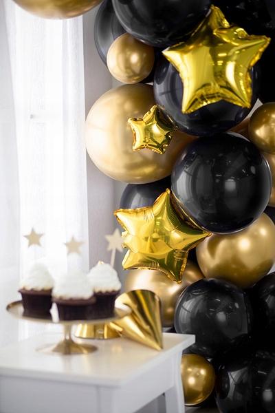 Balony Foliowe Gwiazdka, 12Cm, Złoty 25Szt.