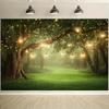 1 Magic Forest Party Background Cloth - Durable polyester material, suitable for weddings and birthdays
