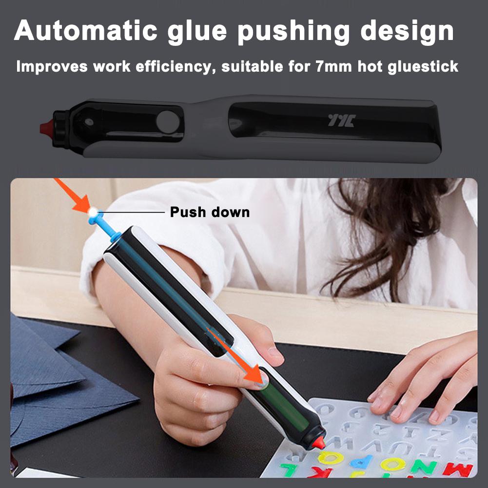 Электрическая машина для нанесения клея-расплава, портативный беспроводной инструмент для экструзии литиевого клея, 7 мм, клей-карандаш
