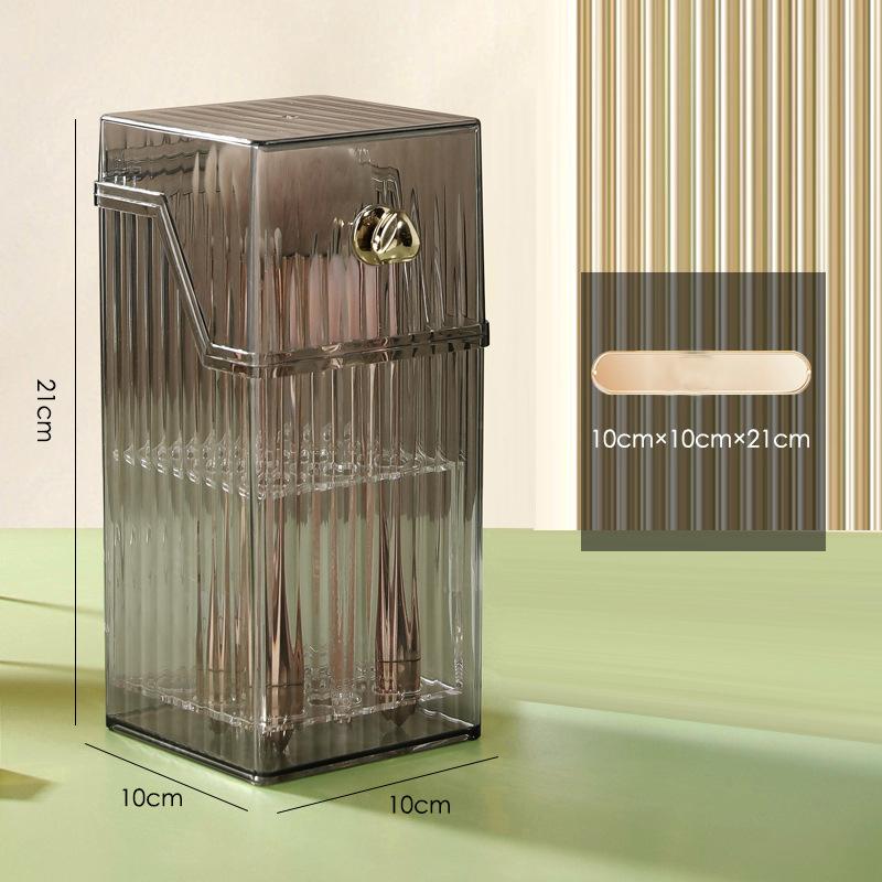 Модный пластиковый держатель для кистей для макияжа, органайзер для губной помады, держатель для карандашей для бровей, органайзер для макияжа, настольная коробка для хранения косметики