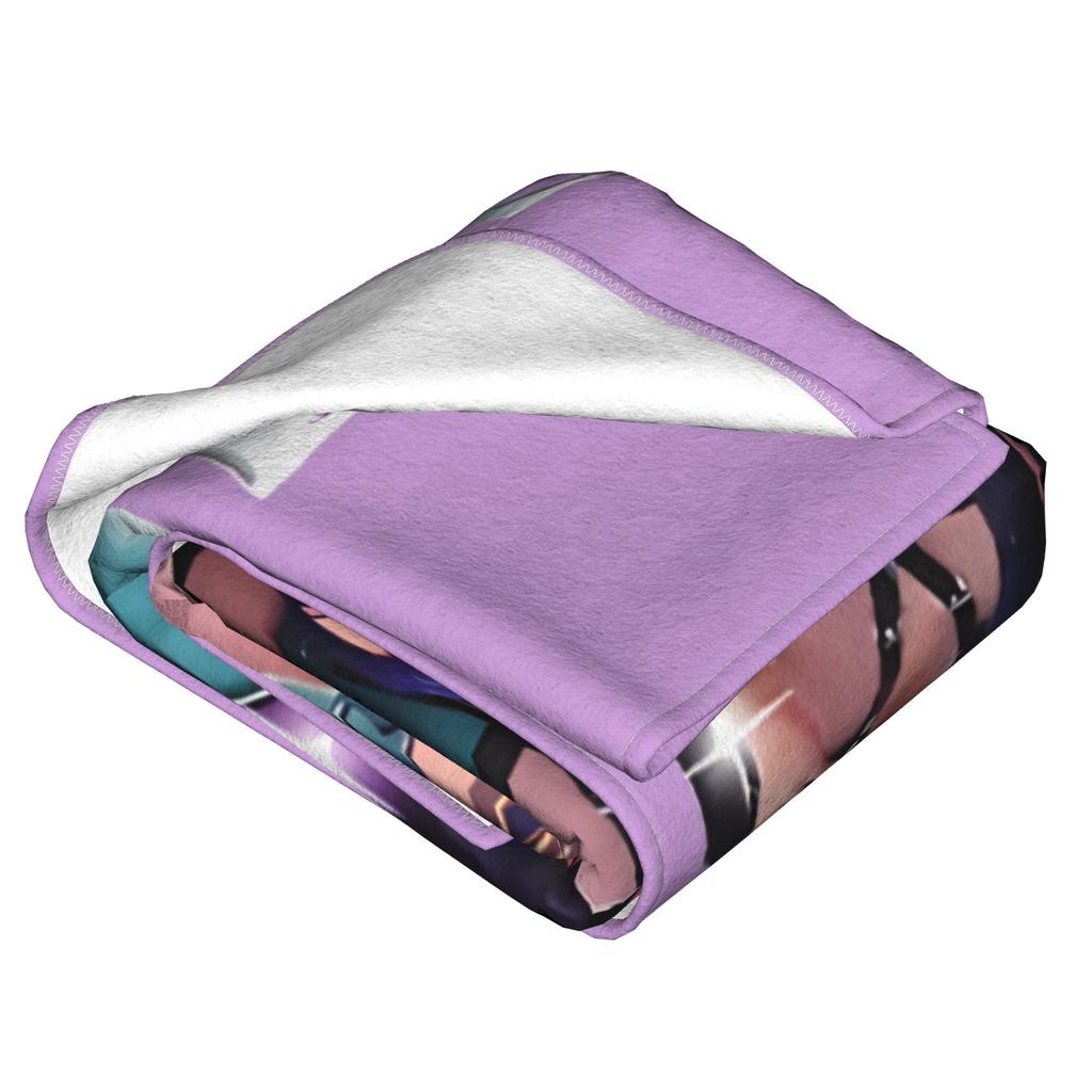 Kpop Demon Hunters Zoey Huntrix Blankets Coral Fleece Plush Super Soft Throw Blanket for Bedding Couch Bedroom Quilt