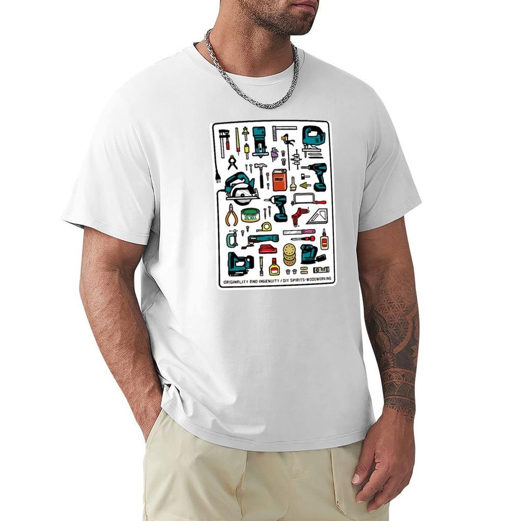 Woodworking Tools Tshirt Graphic Print Short Sleeve Tshirt