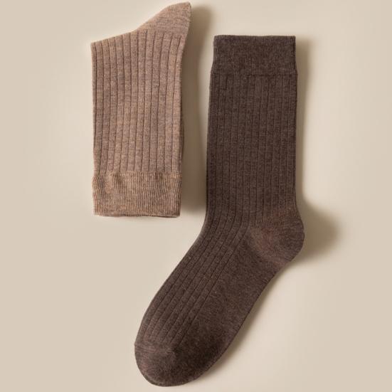 1 пара мужских деловых носков, высокая эластичность, противоскользящие, дышащие, мягкие, впитывающие пот, противоусадочные спортивные хлопковые носки