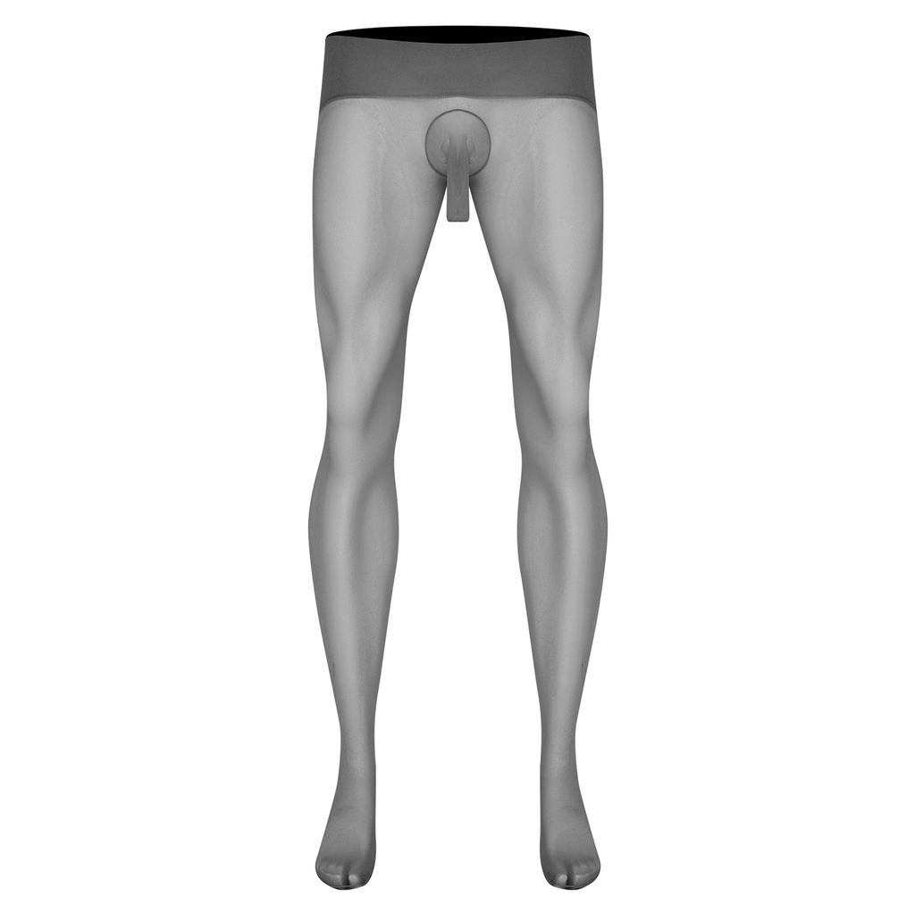 Мужские Ультратонкие Эластичные Колготки Чулки С Высокой Талией Бесшовные Прозрачные Леггинсы Одежда Для Сна