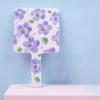 Hand-Held Cosmetic Mirror Flower Makeup Tools Adorable Square Mirrors  Woman