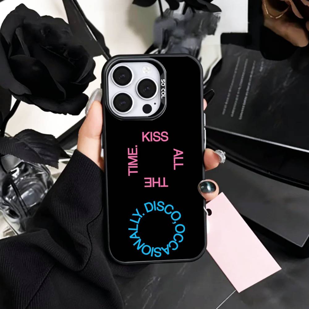 H-Гарри Целует Все Время S-Стиль Чехол Для Телефона Для iPhone17,16,15,14,13,12,11 Plus,Pro Max Цветной Посеребренный Внутренний Чехол