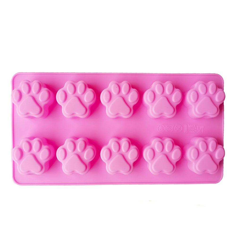 High Temperature Resistance Dog Paw Baking Moulds Easy Demoulding Candy Mold Bone Ice Trays  Jelly