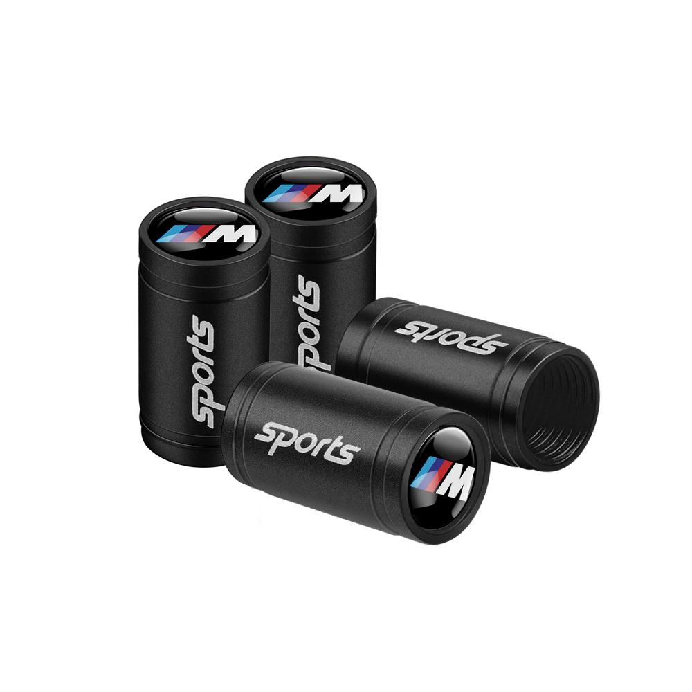 AAAPD1 4Pcs Metal Car Wheel Tire Valve Stem Cap Auto Air Stem Cover Accessories For Bmw Performance M E46 E90 E60 F30 F10 E36 G20 X2 X5