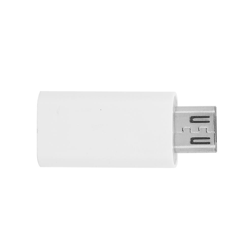 TypeC Female To Micro USB Male Transfer Adapter Convert Connector Fast Charging(White )