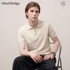Мужская футболка-поло с коротким рукавом и молнией до середины Mind Bridge