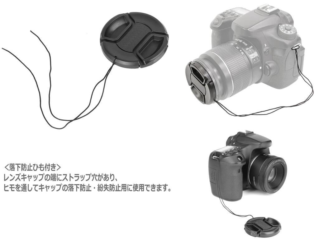 Replacement Lens Cap for and Compact Single Replacement Spare Universal Includes Two 58mm Center Pinches DSLR, Mirrorless, Cameras, Cover, Fit,