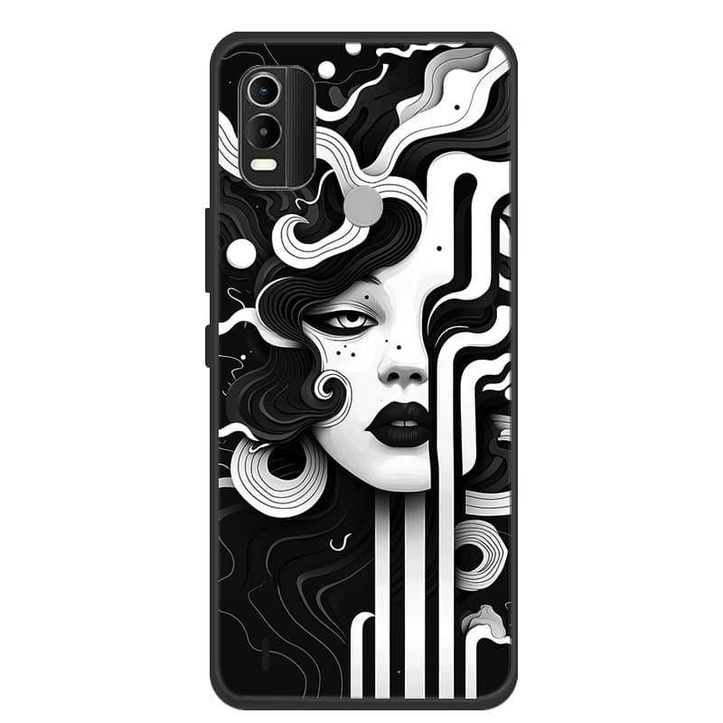 Чехол для Nokia C21 Plus Чехол для телефона Coque Черный Силиконовый Мягкая задняя крышка Чехол для Nokia G21 / G11 / C21 Plus Чехол C21Plus Funda