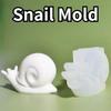 Crystal Epoxy Resin Mold Cute Snail Animal Silicone Casting Mold Snail Making Home Decor Plaster Mold Wholesale