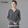 Женский свитер Fanzhen из смесовой кашемировой пряжи, имитирующий двойку