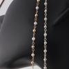 14K Gold Filled/S925 Silver Wire Beaded Pearl & 14K Gold Filled/S925 Silver Beads Two Tone Chain DIY Permanent Jewelry Findings