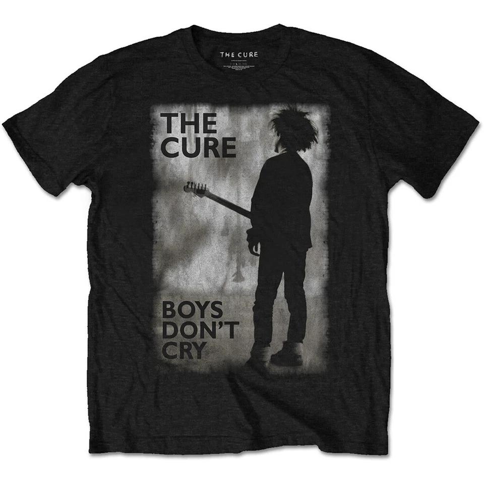 Официальная футболка The Cure Boy's Don't Cry Черная Мужская Классическая Рок-группа Футболка Мальчики
