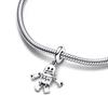 S925 Silver Sparkling Puzzle Piece Charms Fit Original  Bracelet Necklace DIY for Women Birthday Gift Banquet