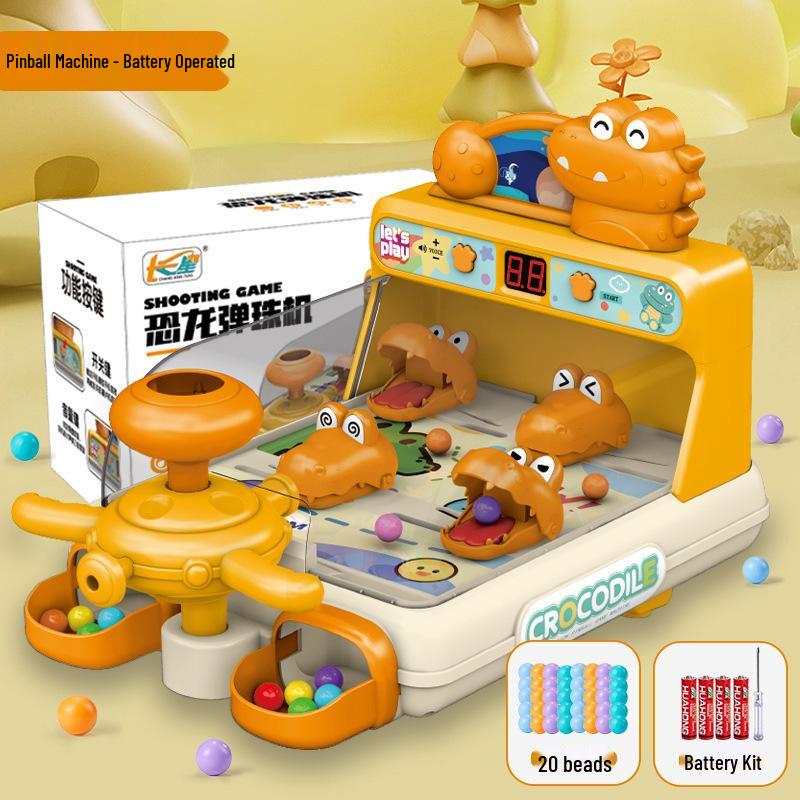 Children's Alligator Marble Pinball Puzzle Game – Level-Breaking Shooting Challenge