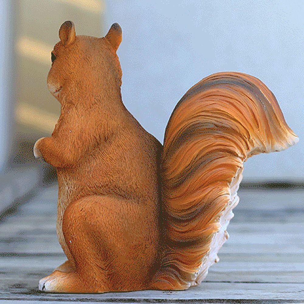 Милые миниатюрные украшения в виде белок, изделия из смолы, фигурка животного, статуэтки белок, гостиная, спальня