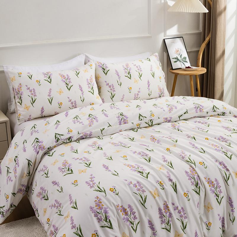 3 шт. модное цветочное постельное белье удобная плоская простыня пододеяльник без наполнителя двуспальное/двуспальное/королевское/королевское скандинавское постельное белье для мальчиков и девочек