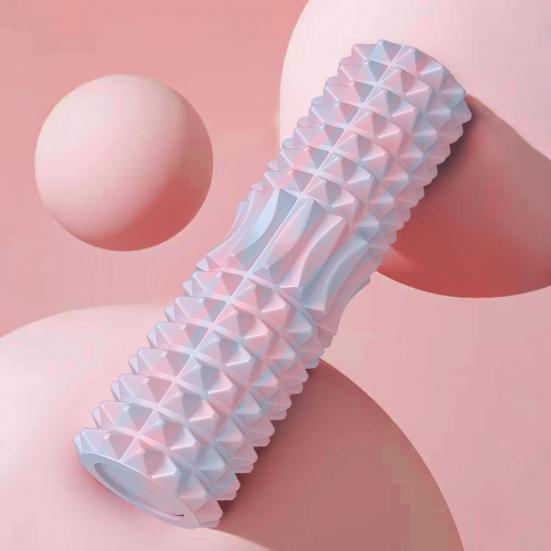 Foam Roller 4-Ball Massage Stick, Deep Tissue Muscle Sore Pain Relief Massager, Roller Massager for Leg Arm Belly Back Body