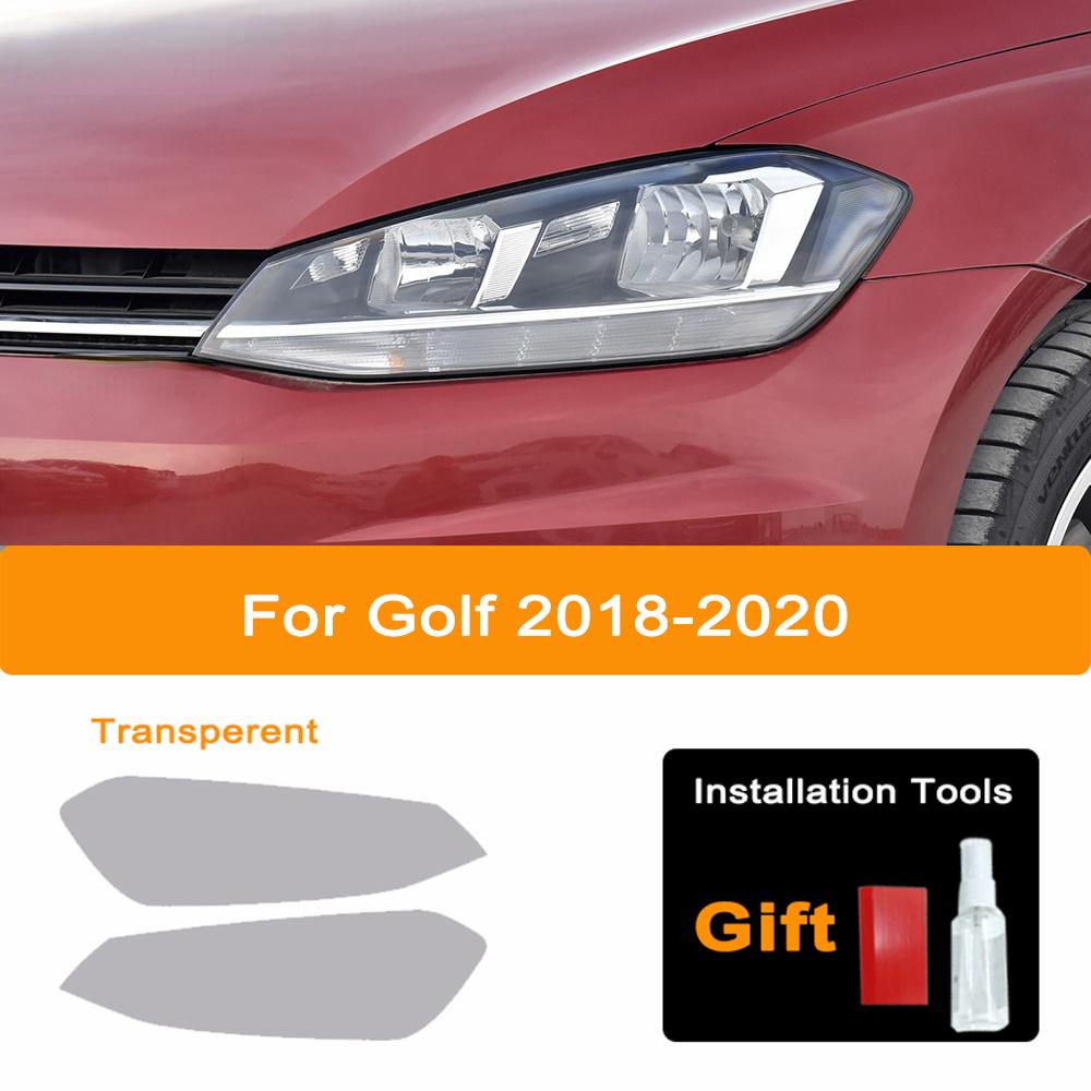 Высокое разрешение для Volkswagen VW Golf 7 8 MK7 2014-2025 Автомобильная фара черная защитная пленка задний фонарь прозрачная наклейка TPU